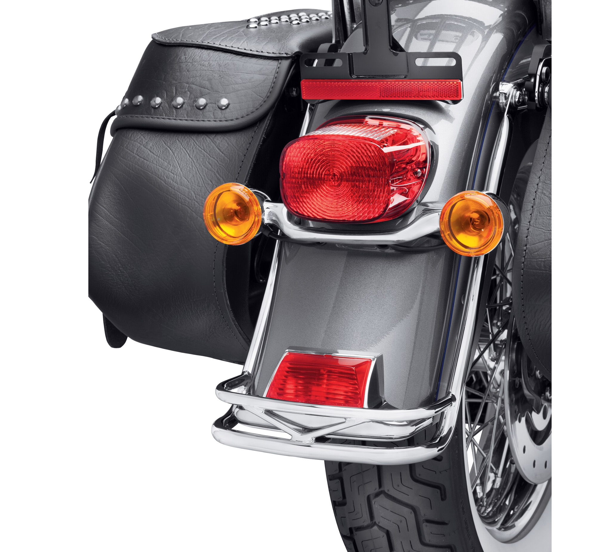 Touring V-Logo Rear Fender Rail Trim For Harley-Davidson Touring 2009 And Later 